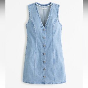 Abercrombie Mara Denim Vest Mini Dress XL